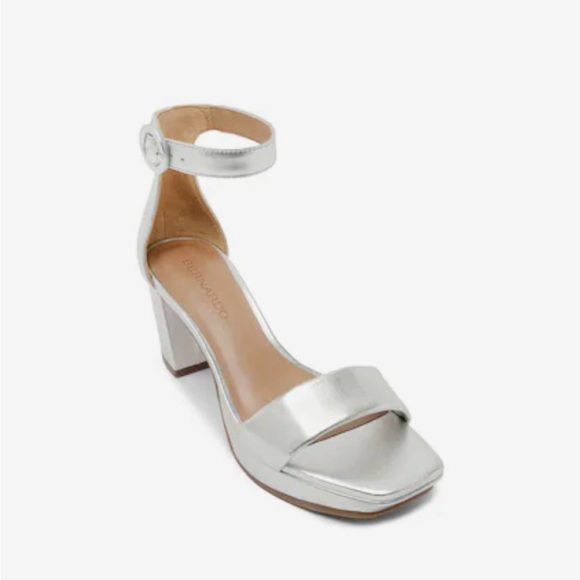 Bernardo Carla Platform Sandal Heel Silver - Picture 2 of 10